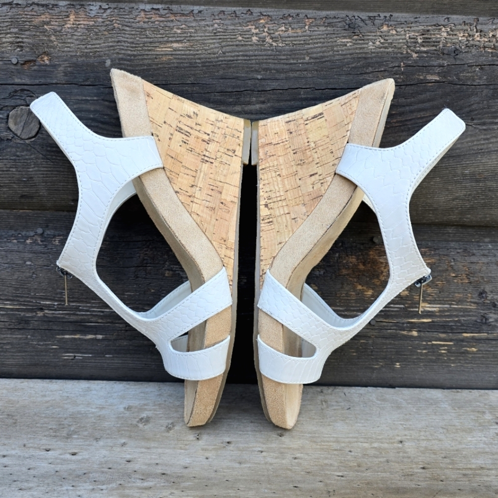 AEROSOLES Plushlow Modern Costal Minimalist Cork Wedge Comfort Sandal 10M - Picture 11 of 15